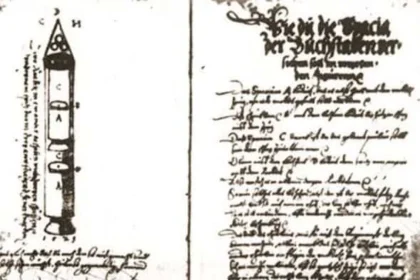 O manuscrito de 500 anos que descreve foguetes espaciais e viagem à Lua