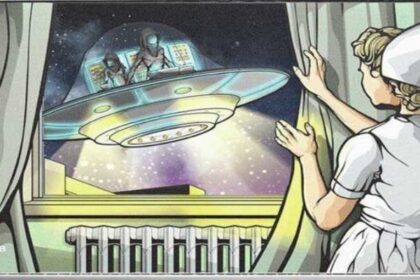 Representação do momento do avistamento.