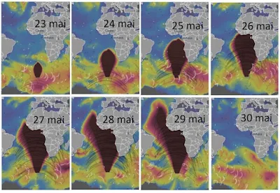 Estranha anomalia próximo à Antártida continua aparecendo