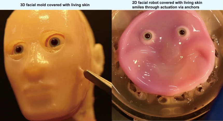 Cientistas japoneses criam pele de robô viva