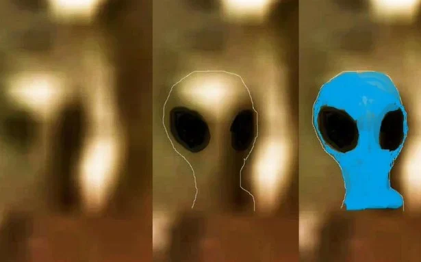 Recently shared and enhanced images of the incident with alleged aliens in the backyard of the family in Vegas seem to indeed show some kind of entity.