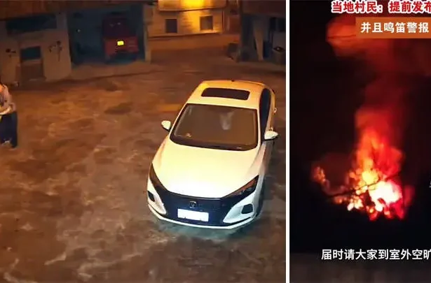 The video shows the distress of two witnesses as they witnessed the incident. The situation sparked debates about the safety of rocket launches carried out by China.