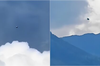 Imagens de diferentes locais mostram esfera voadora sobre Medellín, Colômbia.