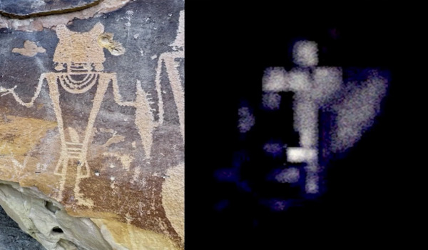 In an exclusive and unprecedented interview with Ross Coulthart, former Green Beret Mike Battista, an alleged psionic, presented a striking video of what appears to be a "non-human and shapeshifting entity" near his craft.