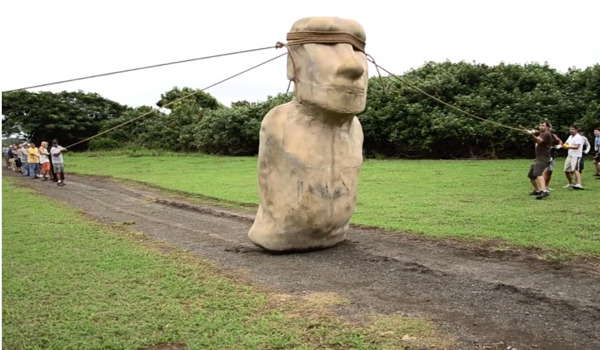 For a long time, scholars have debated who built the massive stone figures of Rapa Nui and how they were transported to their current locations. A new study offers a possible explanation.