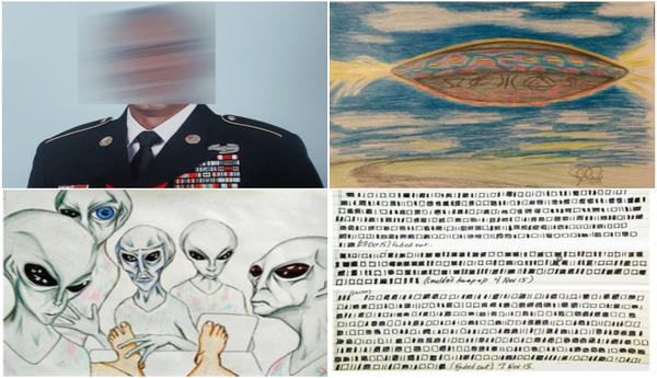 In a recent interview, Sergeant First Class recounted his 2015 abduction: UFO sighting, memory lapses, encounters with the beings called 'Emerthers,' and a subsequent obsession with drawing patterns and symbols.