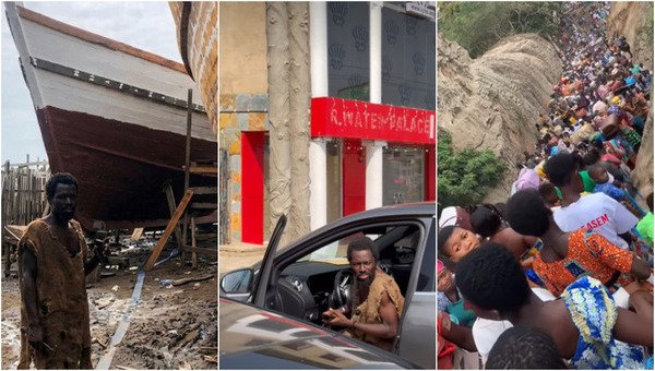 The self-proclaimed prophet announced a great flood for Christmas Day, built huge arks, and has been gathering followers who believe in his prophecy. Ebo Noah's public appearance with the car sparked diverse reactions among many Ghanaians on social media.