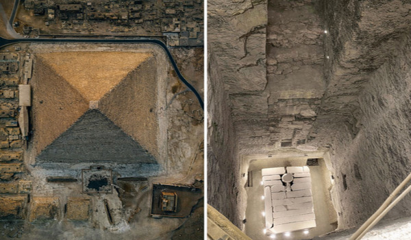 Counterweights and pulley-like mechanisms may have been used in the construction, which was erected from the inside out.